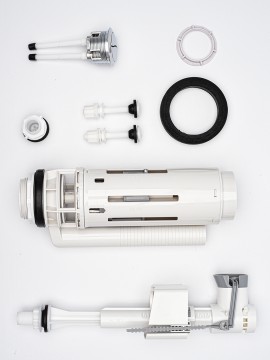 AQM1101 Бачок для напольного унитаза Aquame с фурнитурой GEBERIT. 385x140x415мм