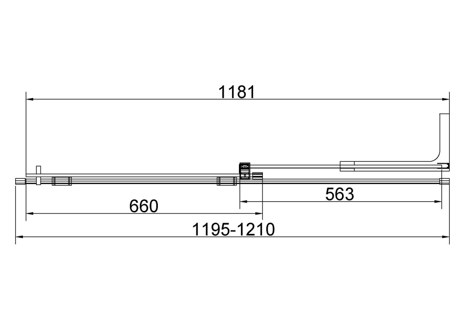 Душевая перегородка Волк-Ин (Walk-In) VSW-4WSL120CL-R, правая, 1200*2000, хром, стекло прозрачное