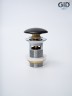 Донный клапан Gid с переливом Blm100-1 74407K черный матовый 7x7x10