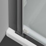 Душевая дверь Alpha VDP-3AL900CLGM, вороненая сталь, стекло прозрачное