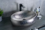 Раковина Gid 9030s 52235 накладная хром 48x34x15