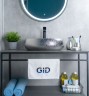 Раковина Gid 9030s 52235 накладная хром 48x34x15