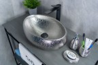 Раковина Gid 9030s 52235 накладная хром 48x34x15