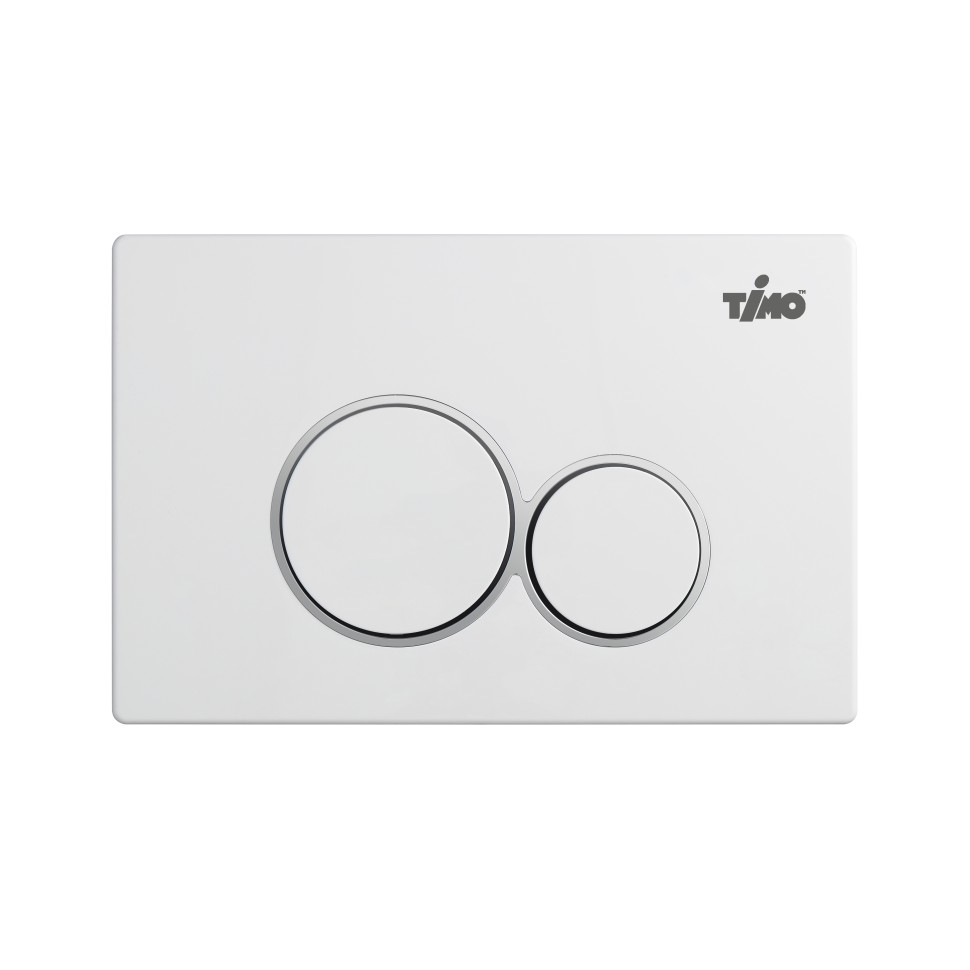 Кнопка смыва TIMO KULO FP-001W (250x165) white, шт