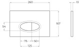 Кнопка смыва BelBagno BB052BL, белая глянцевая