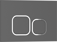 Кнопка смыва IBERICA BLANCA ESTI-Q ABS-пластик, серый матовый (IB.B083.007.000)