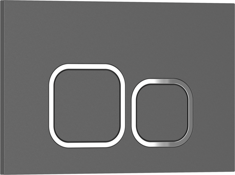 Кнопка смыва IBERICA BLANCA ESTI-Q ABS-пластик, серый матовый (IB.B083.007.000)