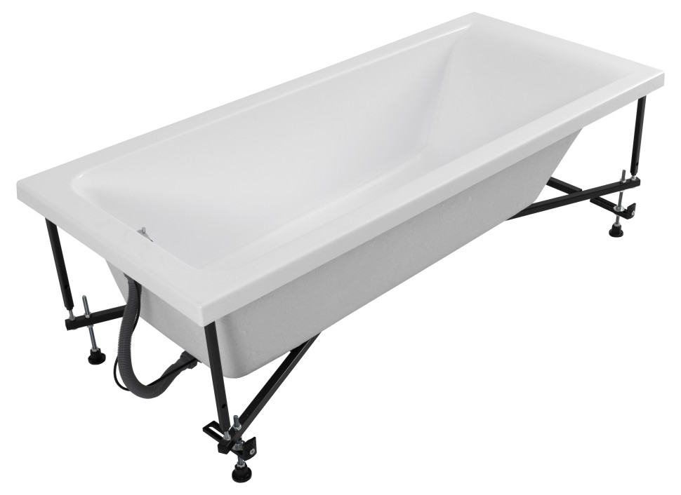 Акриловая ванна с каркасом Uperwood Infinity 170x70 см, белая