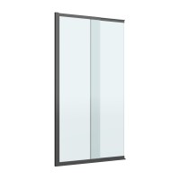 Душевая шторка на ванну с фиксированным креплением одной створки CEZARES SLIDER-FIX-VF-11-90/150-C-NERO