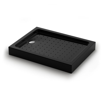 Душевой поддон Veconi Tezeo acrylic TZ-54B, 1200x900x150, акрил, черный