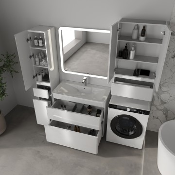 ПШ STYLE LINE "Атлантика 1000", с ящиком, белый глянец