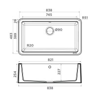 Кухонная мойка Omoikiri Tarento 83-WH Tetogranit/белый