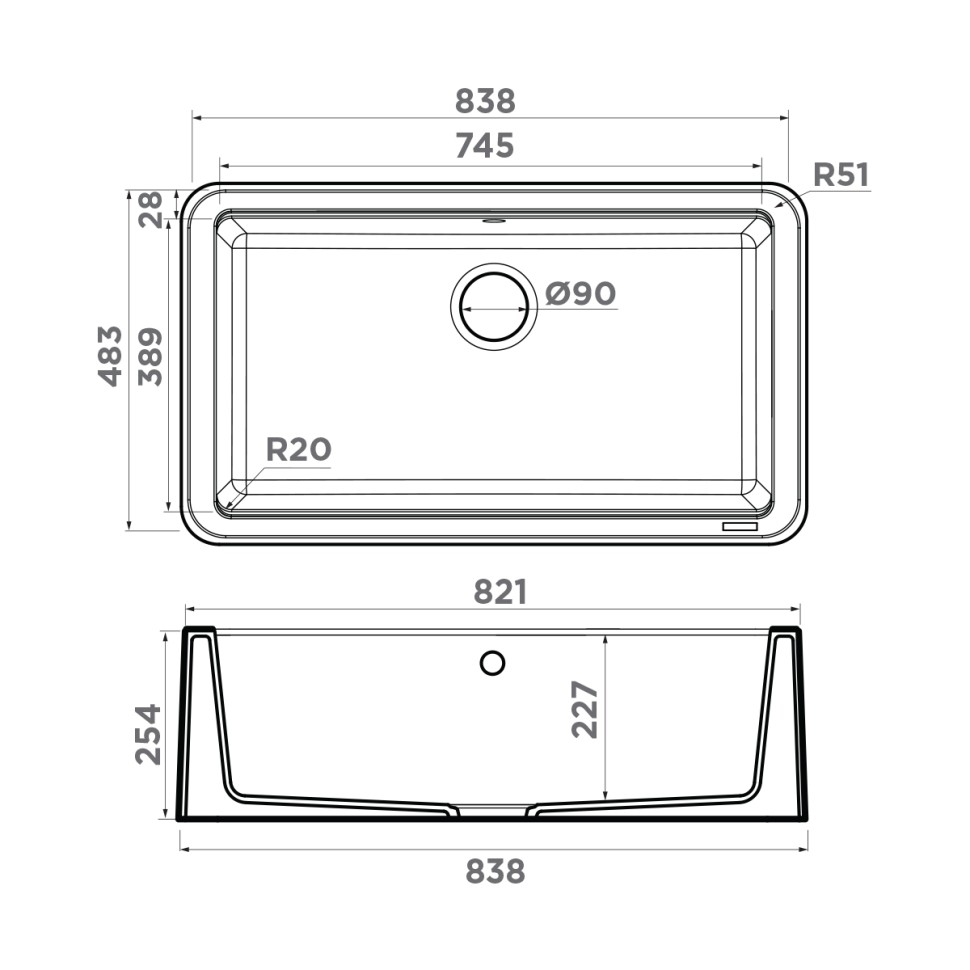 Кухонная мойка Omoikiri Tarento 83-WH Tetogranit/белый
