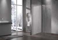 Душевая перегородка Walk-In VSW-1H100CLBN, 1000*2000, брашированный никель, стекло прозрачное