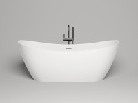 Ванна отдельностоящая NOEMI 185x81 покраска по RAL полностью S-Sense Глянцевое