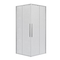 Душевое ограждение Niagara Nova NG-3624-34 (100х100х195) квадрат,хром,двери раздвижные,стекло шиншилла,1 место