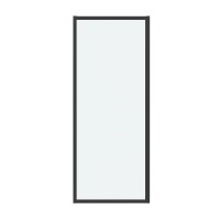 Боковая стенка Grossman Cosmo 200.K33.02.80.21.00 (80х195) черный матовый,стекло прозрачное, 1 место