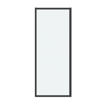 Боковая стенка Grossman Cosmo 200.K33.02.80.21.00 (80х195) черный матовый,стекло прозрачное, 1 место