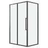 Боковая стенка Grossman Cosmo 200.K33.02.80.21.00 (80х195) черный матовый,стекло прозрачное, 1 место