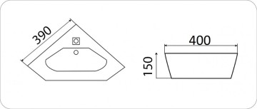 Умывальник CeramaLux 7012J