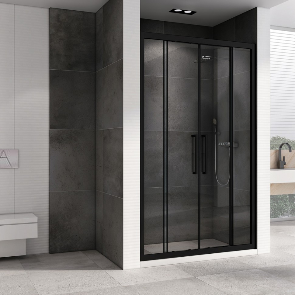 Душевая дверь ABBER Schwarzer Diamant AG33180BH