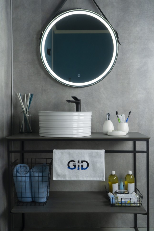 Раковина Gid W969 51174 накладная белая 41x41x18