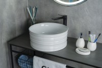 Раковина Gid W969 51174 накладная белая 41x41x18