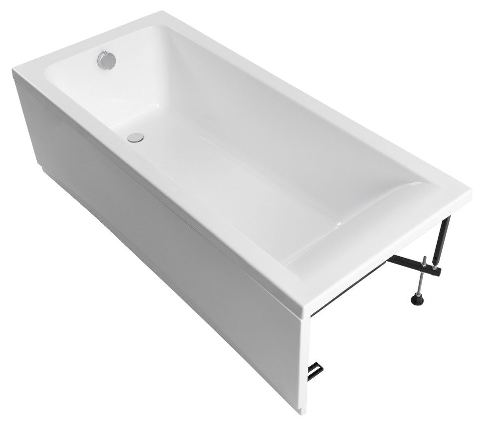 Акриловая ванна с каркасом Uperwood Infinity 170x75 см, белая