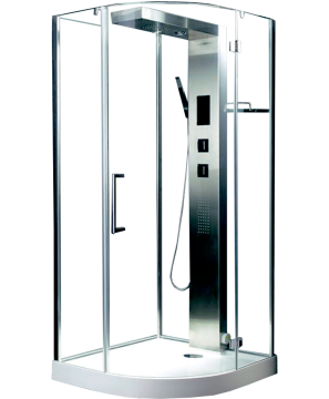 Timo Premium ARMO душевая кабина (90*90*215), шт, стульчик прозрачный