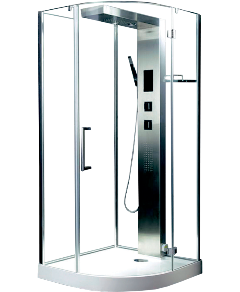 Timo Premium ARMO душевая кабина (90*90*215), шт, стульчик прозрачный