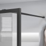 Душевая перегородка Walk-In VSW-1HC900CFGM, 900*2000, вороненая сталь, стекло прозрачное/рифленое