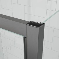 Душевой угол Veconi Ottimo P20SP GR, 1000х1000х1900 графит брашинг, стекло тонированное матовое