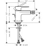 Смеситель для биде Hansgrohe Vernis Blend хром (71210000)