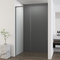 Душевая дверь Ultima VDS-7UL140CLGM, 1400, вороненая сталь, стекло прозрачное