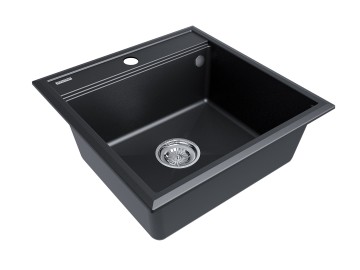 Мойка STEPIA 50, IT-GRANIT, PM115051-BLM, черный металлик, 500х510, Paulmark