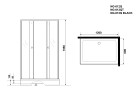 Душевой уголок Niagara Eco NG-012-14QT (120х80х195) низкий поддон(13см),черный,стекло тонированное,2 места