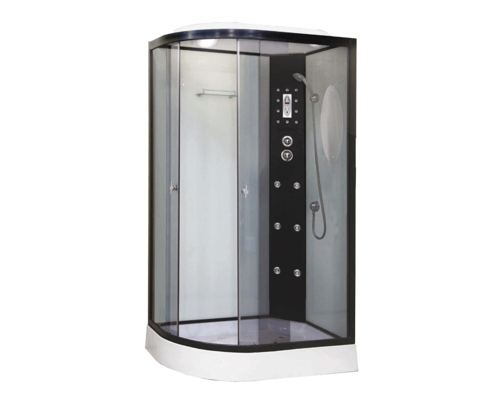 Душевая кабина Niagara Ultra NG-1903-01R (120х80х220) низкий поддон(16см),черный,стекло тонированное,4 места