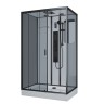 Душевая кабина Niagara Premium NG-6912-01GQL BLACK (120х80х210) низкий поддон(16 см),черный,стекло тонированное,5 мест