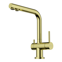 Смеситель для кухни Omoikiri Nagano-LG латунь/светлое золото