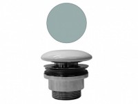 Донный клапан с открытым сливом GSI SPARES PVC15 для раковин без перелива, цвет Ghiaccio matte