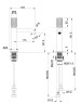 Смеситель для раковины Аура (Aura) VBF-6AU1CH, хром