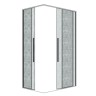Душевое ограждение Grossman Galaxy 1/2.K33.01.12.10.02-1/2.K33.01.80L.10.02 (120х80х195) раздвижная,хром,стекло шиншилла,2 места