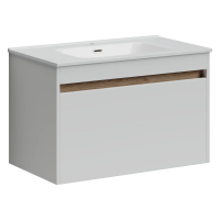 Тумба подвесная SANCOS Smart 890х450х500, c двумя ящиками оснащенными доводчиками, белый глянец , арт. SM90W