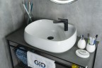 Раковина Gid N9048 51185 накладная белая 59x46x15