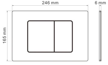 Кнопка смыва IBERICA BLANCA INOX-C нержавеющая сталь, золото матовое (IB.B011.005.000)