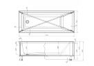 Акриловая ванна с каркасом Uperwood Infinity 175x70 см, белая
