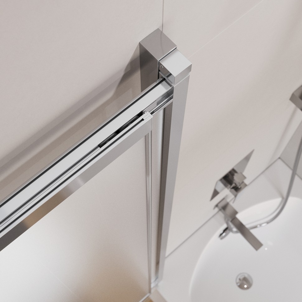 Душевая шторка на ванну CEZARES SLIDER-VF-11-100/150-P-Cr