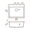 Кухонная мойка Omoikiri Daisen 60-BE Artgranit/ваниль