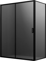 Душевое ограждение Ambassador Forsa 17022218ABB-100ABB (120х100х200) прямоугольник,черный,стекло тонированное,раздвижная,2 места