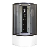 Душевая кабина Niagara Ultra NG-1908-01 (90х90х220) высокий поддон(48см),черный,стекло тонированное,4 места